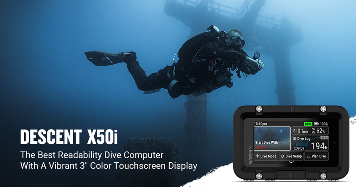 [20241230] Garmin introduces its first large-format dive computer: Descent X50i