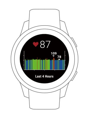 Garmin running watch heart on sale rate